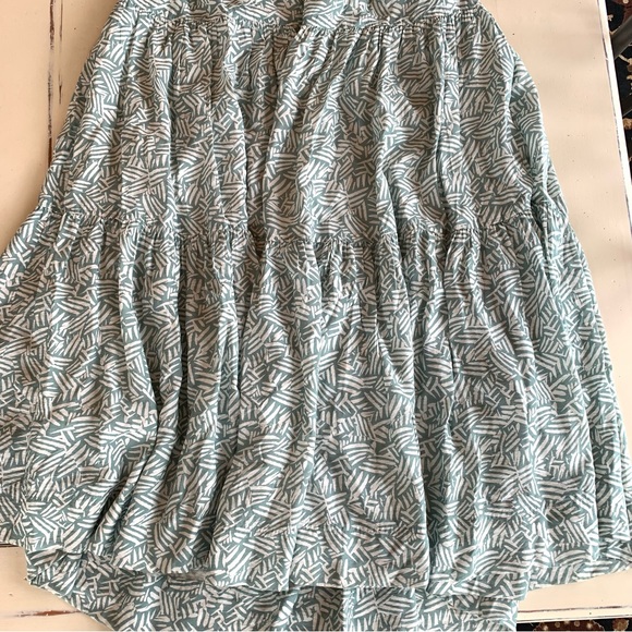 JONATHAN SIMKHAI Laurel Cut-Out Green & White Printed Maxi Dress - Size Small - Picture 12 of 16